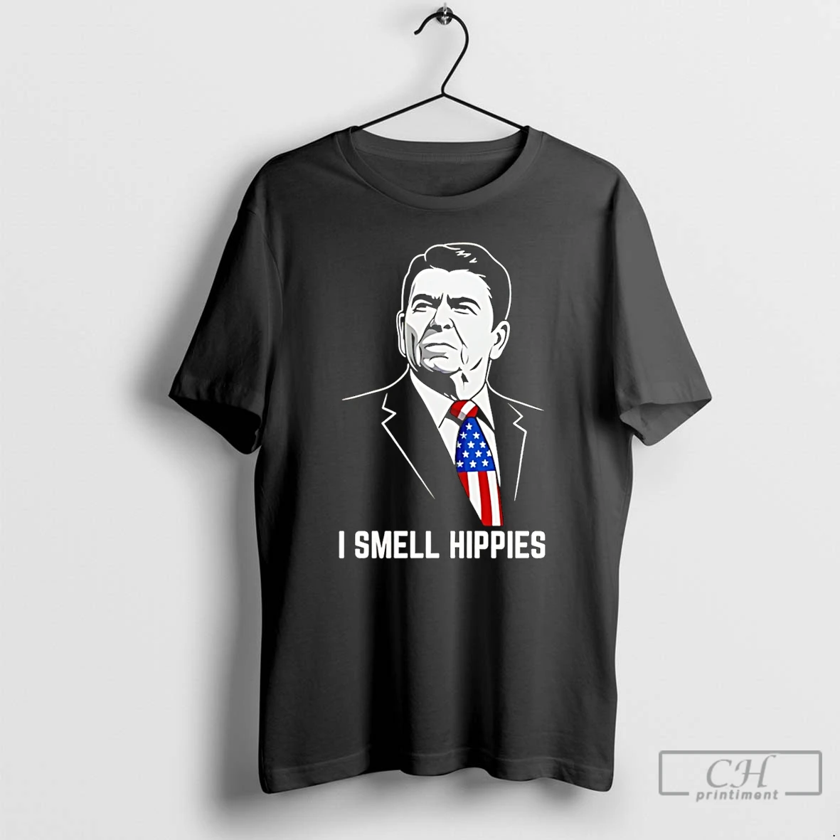 Classic Ronald Reagan I Smell Hippies T Shirts Hoodie Longsleeve