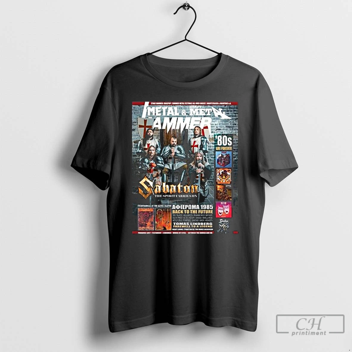 Classic Sabaton On The Cover Of Metal Hammer Greece October Issue 2025 The Spirit Carries On Long Sleve T Shirts Hoodie Longsleeve