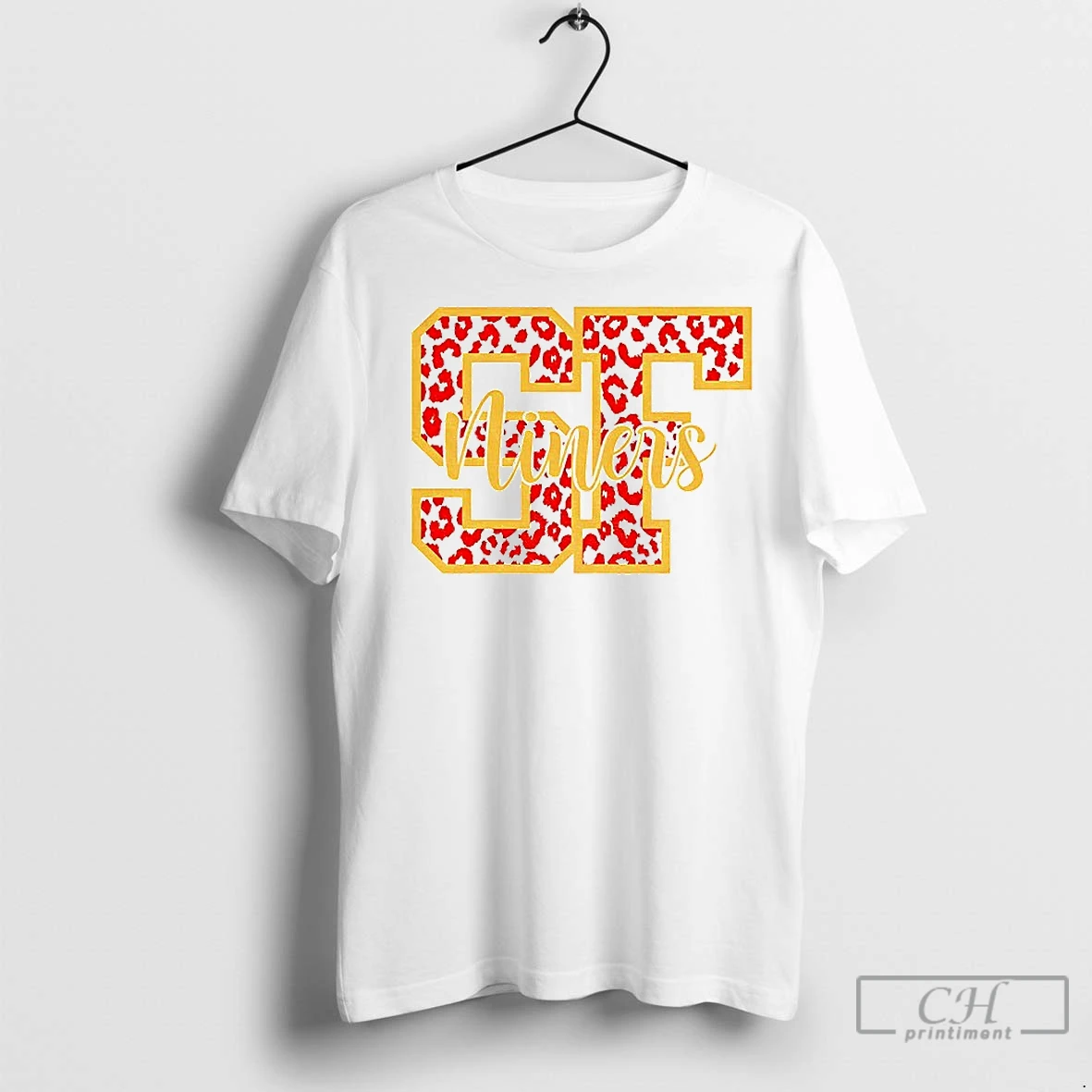Classic San Francisco 49ers Niners Logo American Football T Shirt