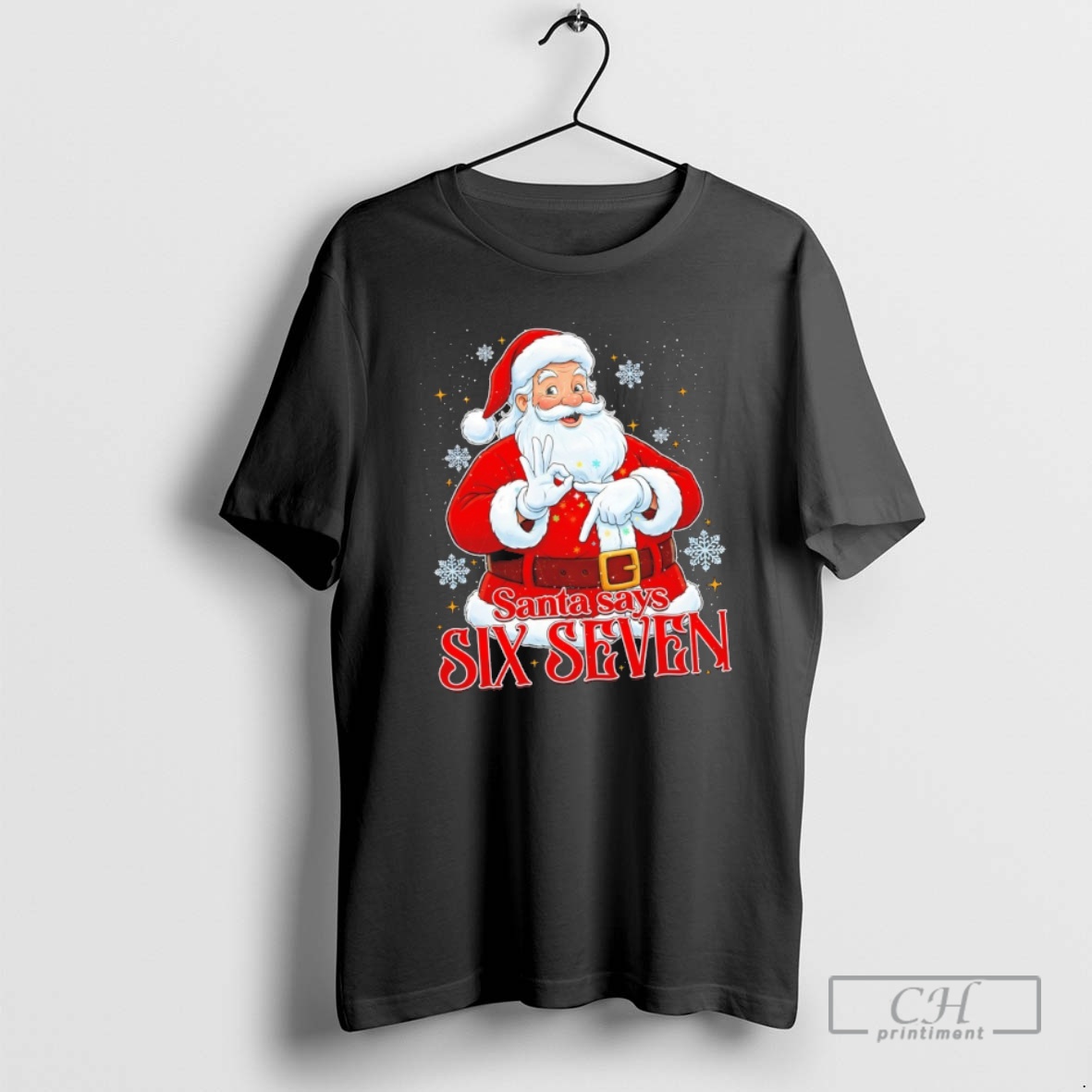 Classic Santa Claus Santa Says Funny Six Seven Meme Christmas 2025 Shirt Sweater