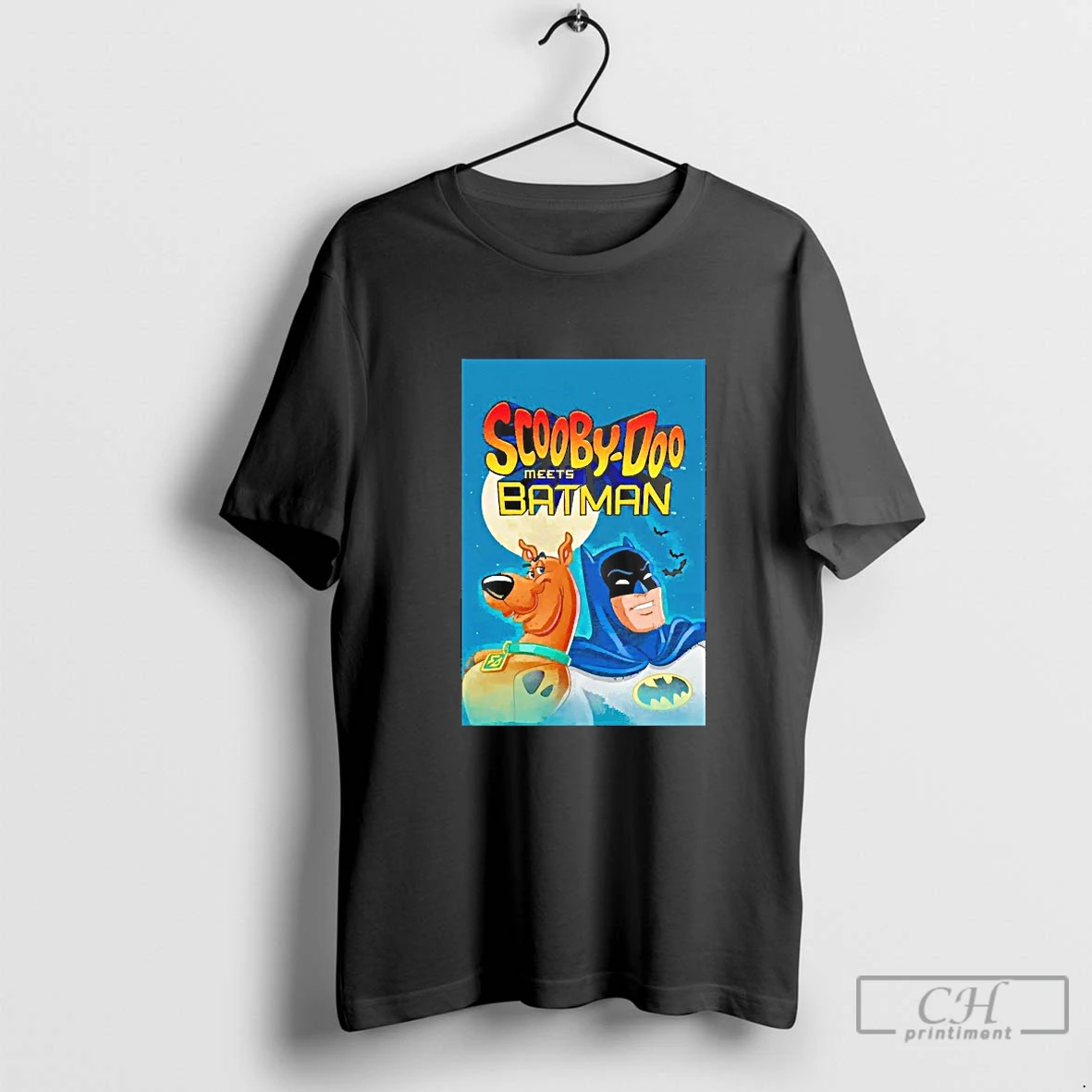 Classic Scooby Doo Meets Batman Blackshirt T Shirts Hoodie