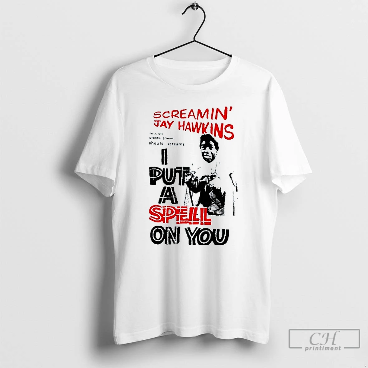 Classic Screamin Jay Hawkins I Put A Spell On You Mens White Tee T Shirts Hoodie