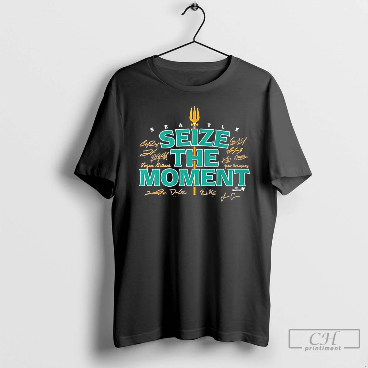 Classic Seattle Baseball Seize The Moment Signature T Shirts Hoodie