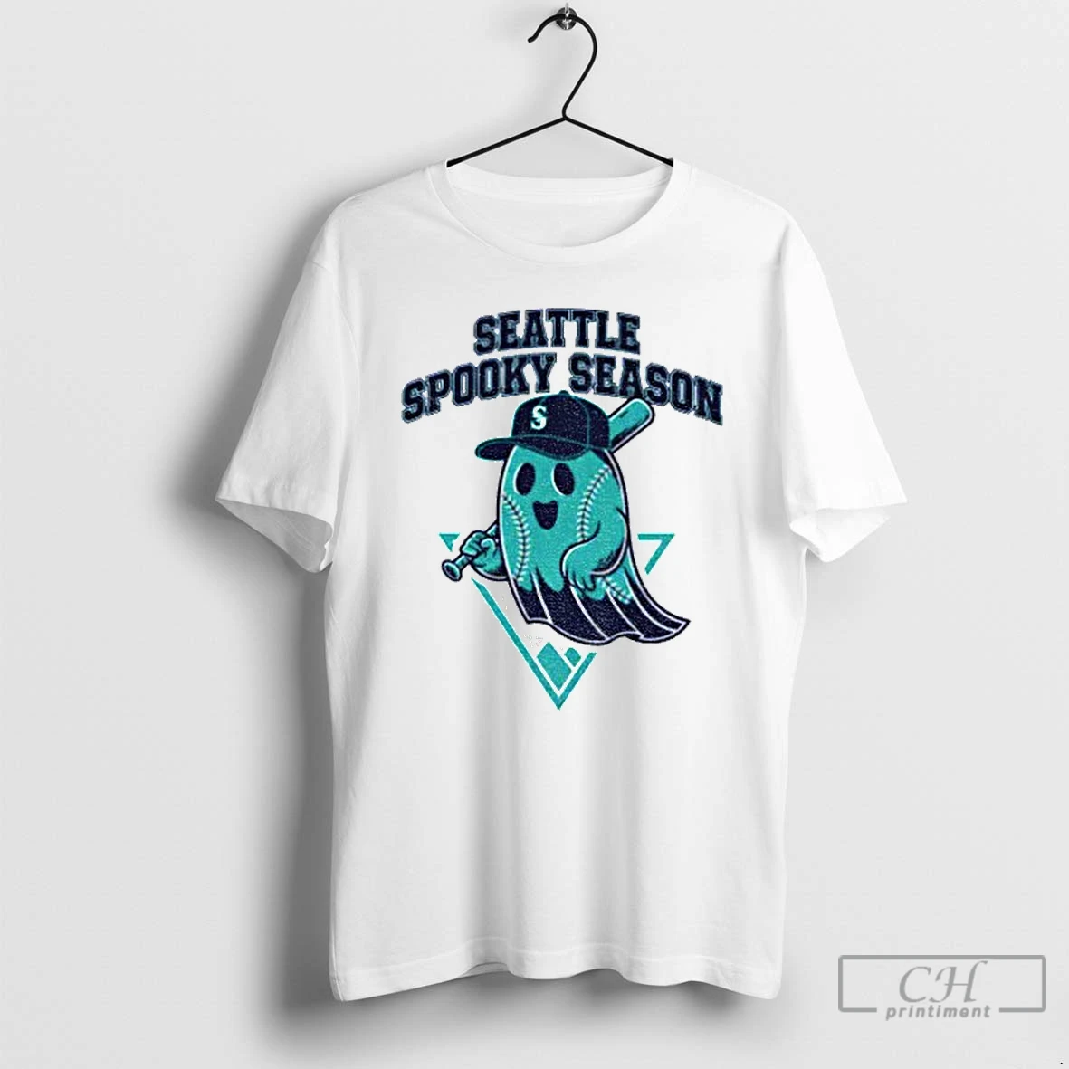 Classic Seattle Mariners Seattle Spooky Season Ghost Halloween T Shirts Hoodie