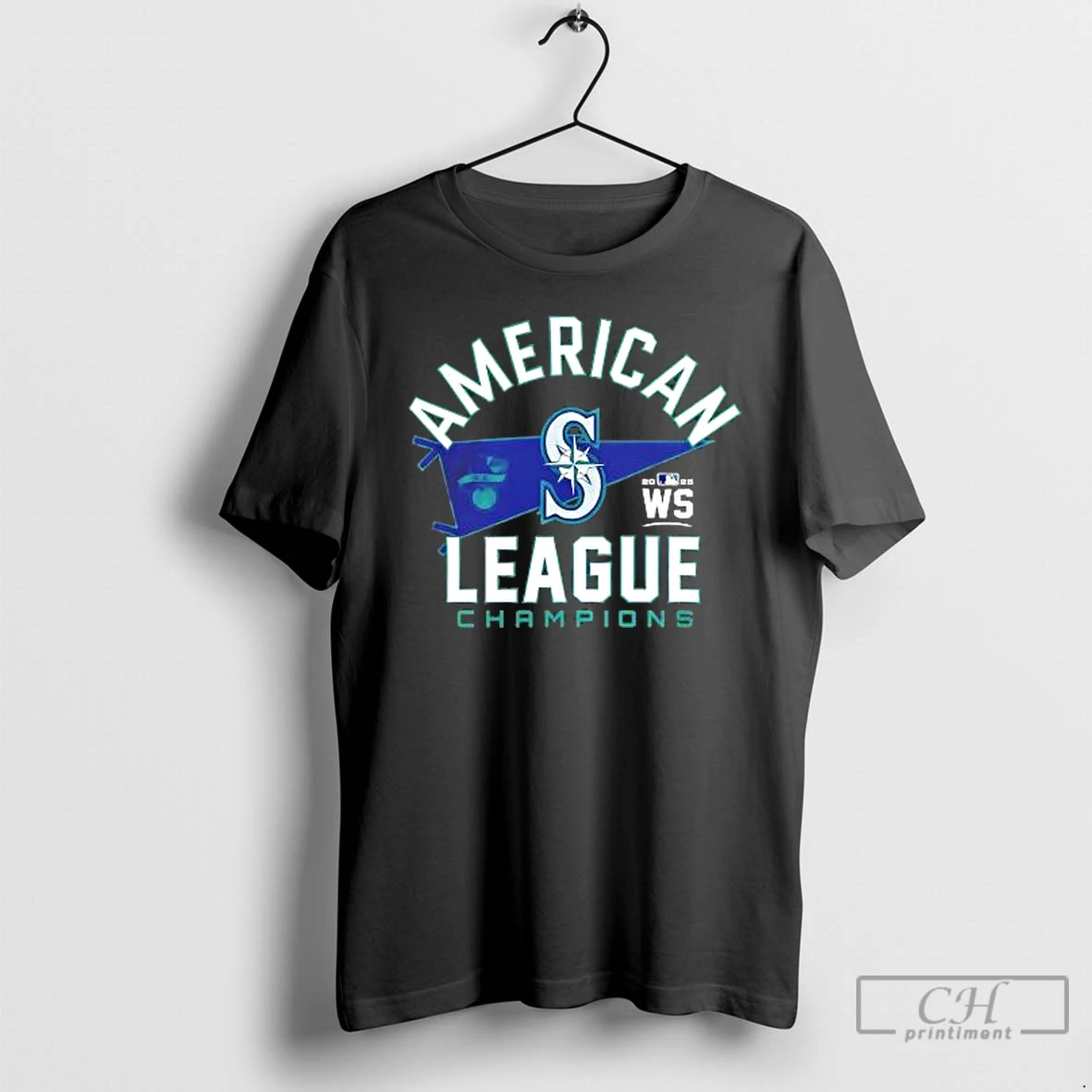 Classic Seattle Mariners Baseball 2025 Alcs Postseason Champions Flag T Shirts Hoodie