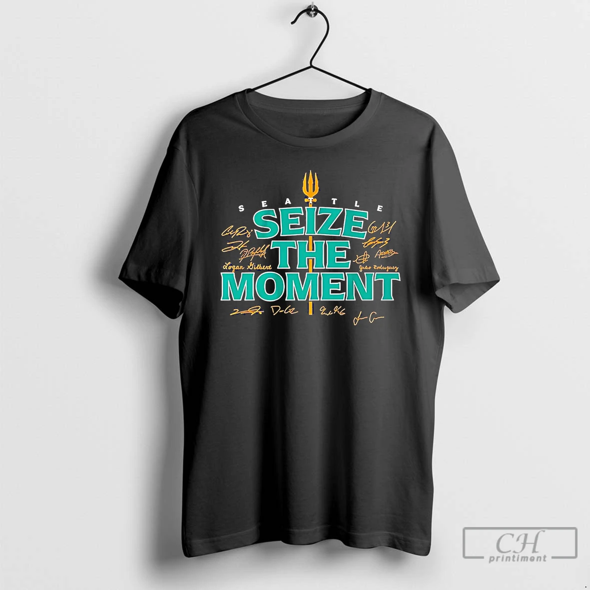 Classic Seattle Mariners Seize The Moment Trident T Shirts Hoodie