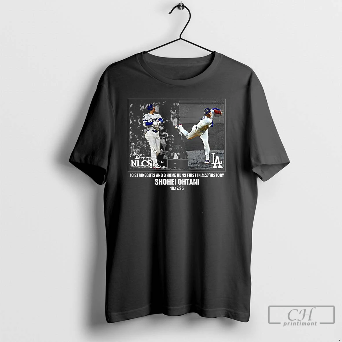 Classic Shohei Ohtani Los Angeles Dodgers 2025 Nlcs 10 Strikeouts And 3 Home Runs First In History T Shirts Hoodie