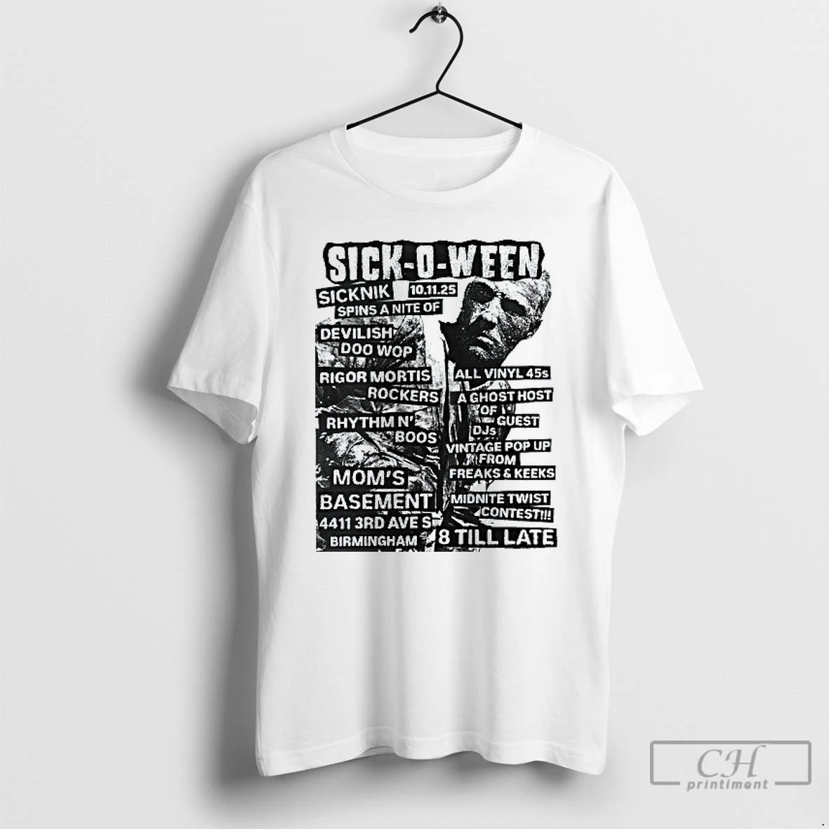 Classic Sick O Ween Ii The Return Vintage Halloween Mens White Tee T Shirts Hoodie