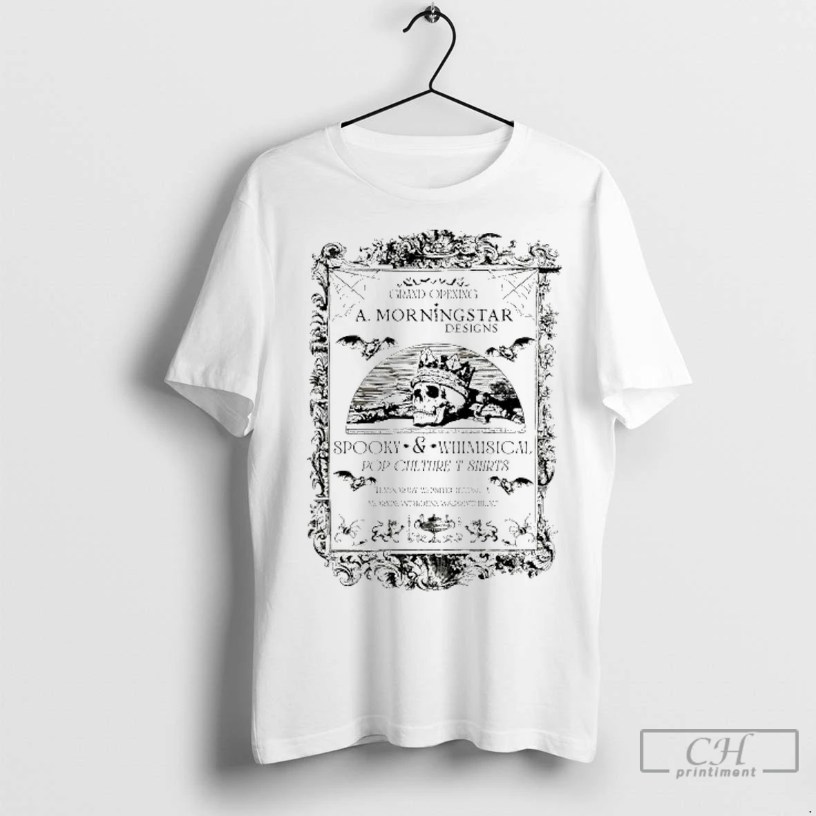 Classic Skull A Morningstar Designs Spooky And Whimisical Pop Culture T T Shirtss T Shirt