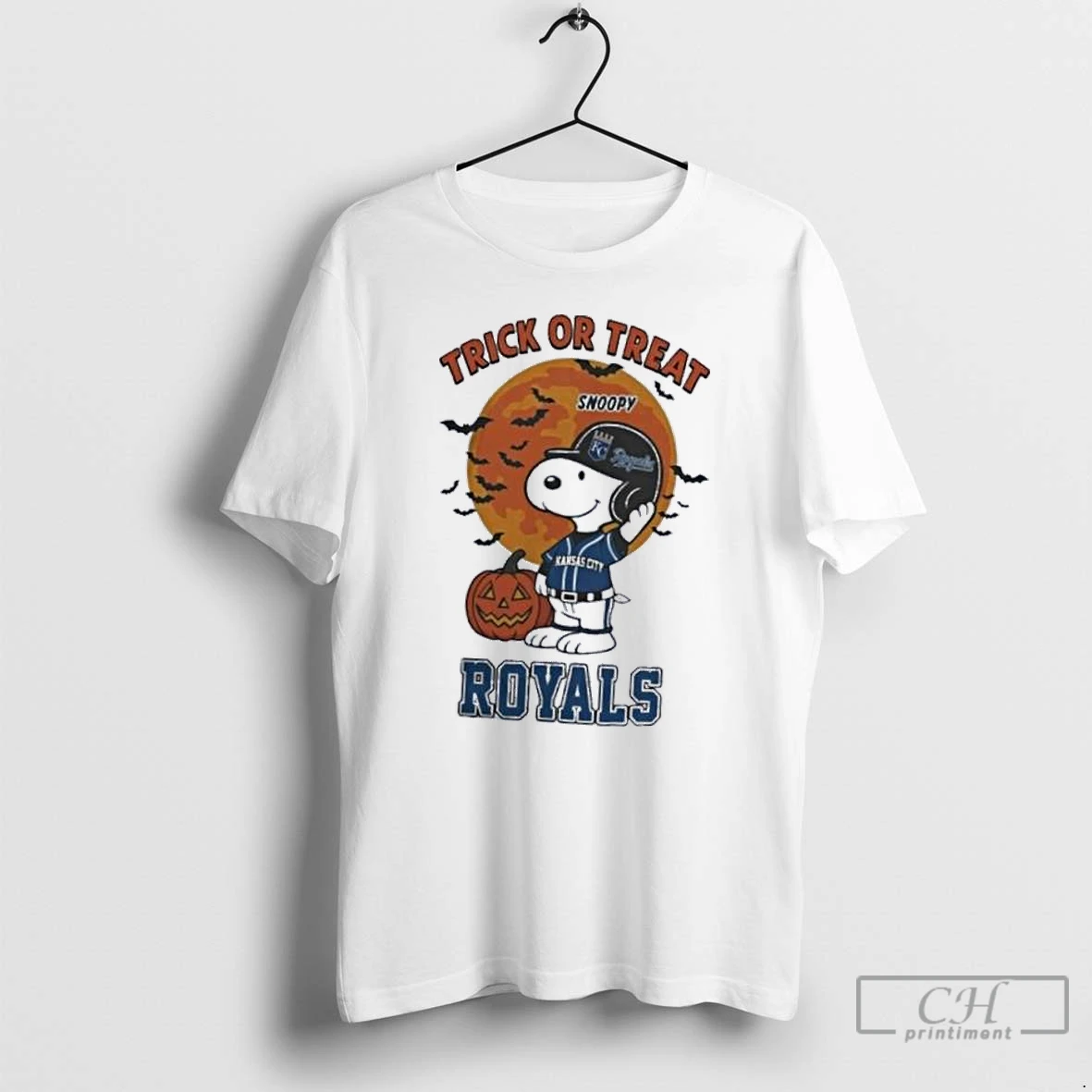 Classic Snoopy Kansas City Royals Trick Or Treat Mlb Halloween 2025 T Shirts Hoodie