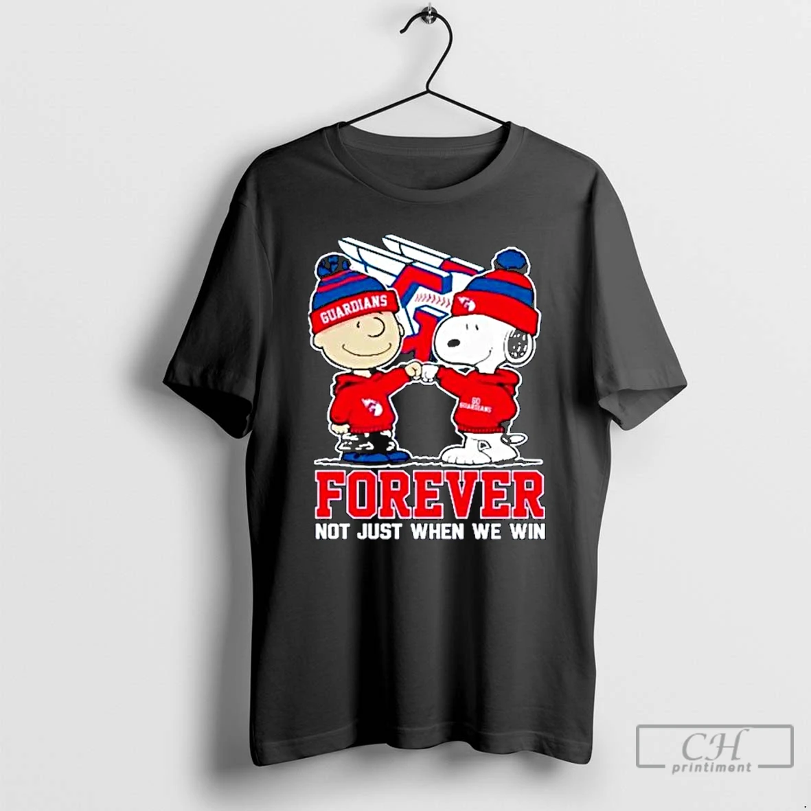 Classic Snoopy And Charlie Brown X Mlb Cleveland Guardians Forever Not Just When We Win Ornaments T Shirts Hoodie