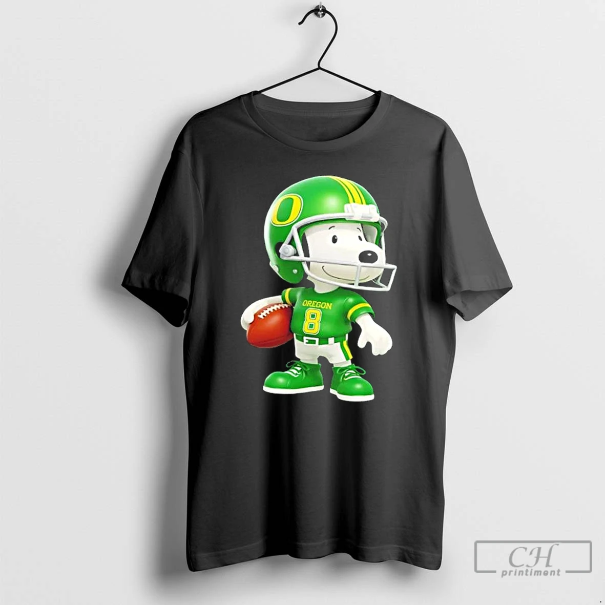 Classic Snoopy Is Holding A Ball And Smiling At Oregon Ducks Fans T Shirts Hoodie