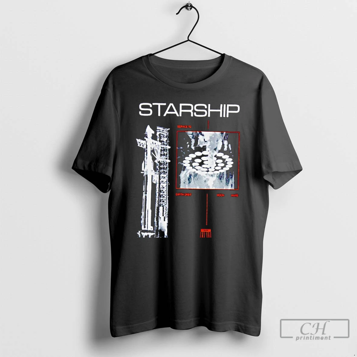 Classic Spacex Starship Vintage T Shirts Hoodie