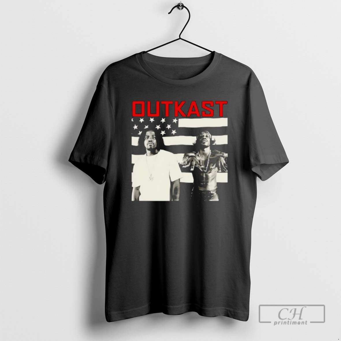 Classic Stankonia Style Hip Hop Outkast American Flag Retro Shirt Sweater Hoodie