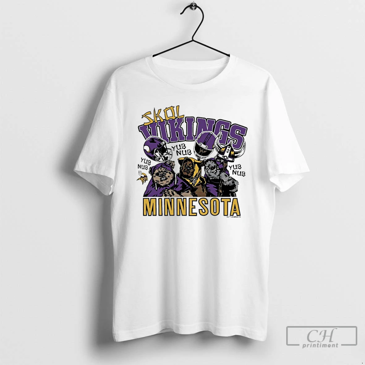 Classic Star Wars Light Side X Minnesota Vikings Skol Yub Nub T Shirts Hoodie