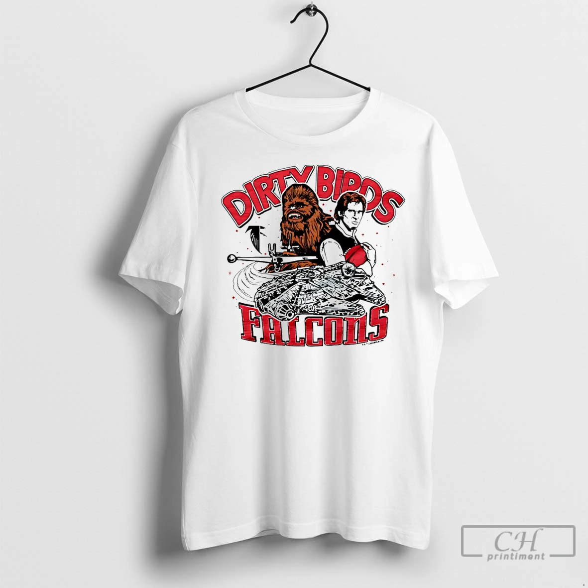 Classic Star Wars X Atlanta Falcons Dirty Birds Light Side T Shirt