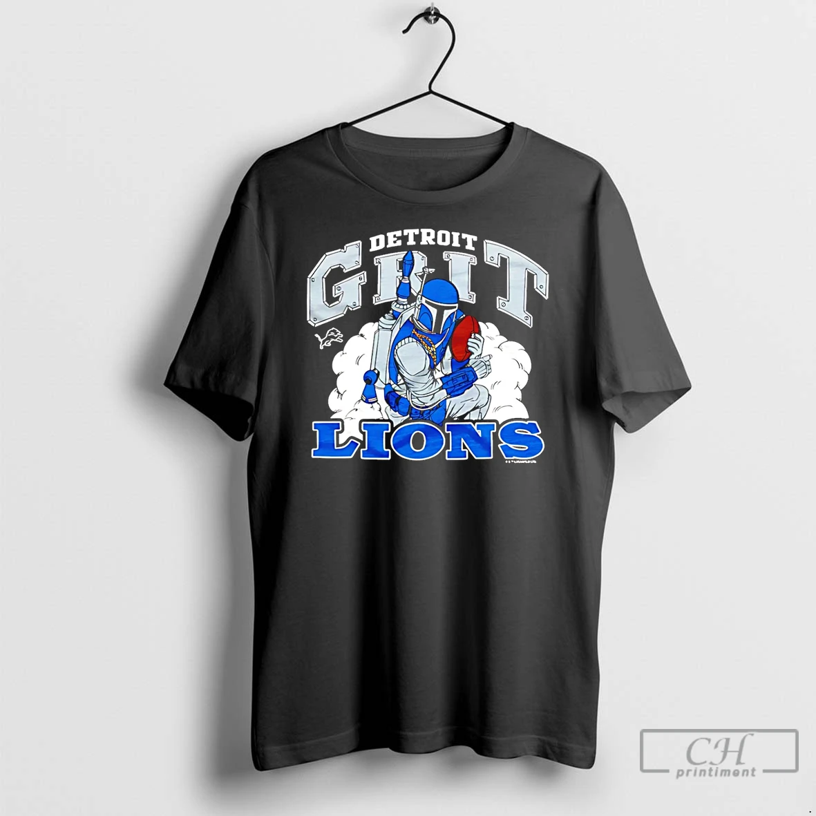 Classic Star Wars X Detroit Lions Detroit Grit Lions Dark Side T Shirt