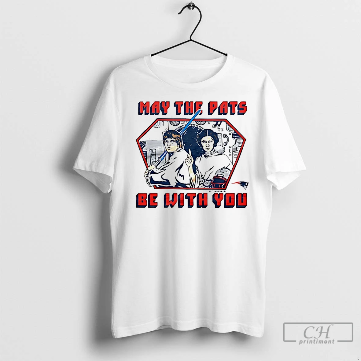 Classic Star Wars X New England Patriots May The Pats Be With You Light Side T Shirt