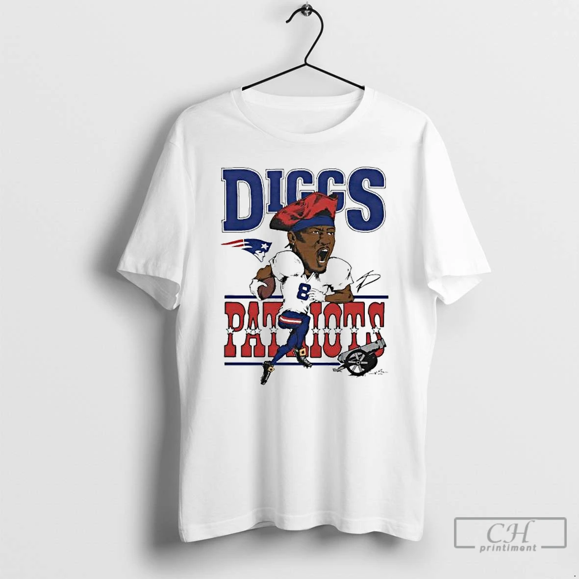 Classic Stefon Diggs New England Patriots Nfl Caricature Signature Ornaments T Shirts Hoodie