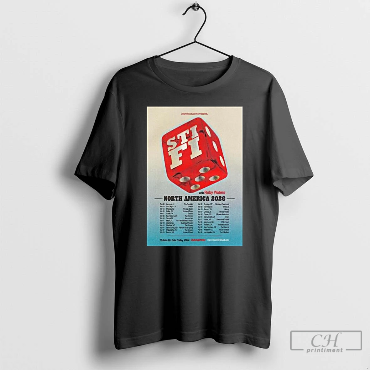 Classic Stick Fingers Band North America 2026 Schedule Dates Long Sleve T Shirts Hoodie