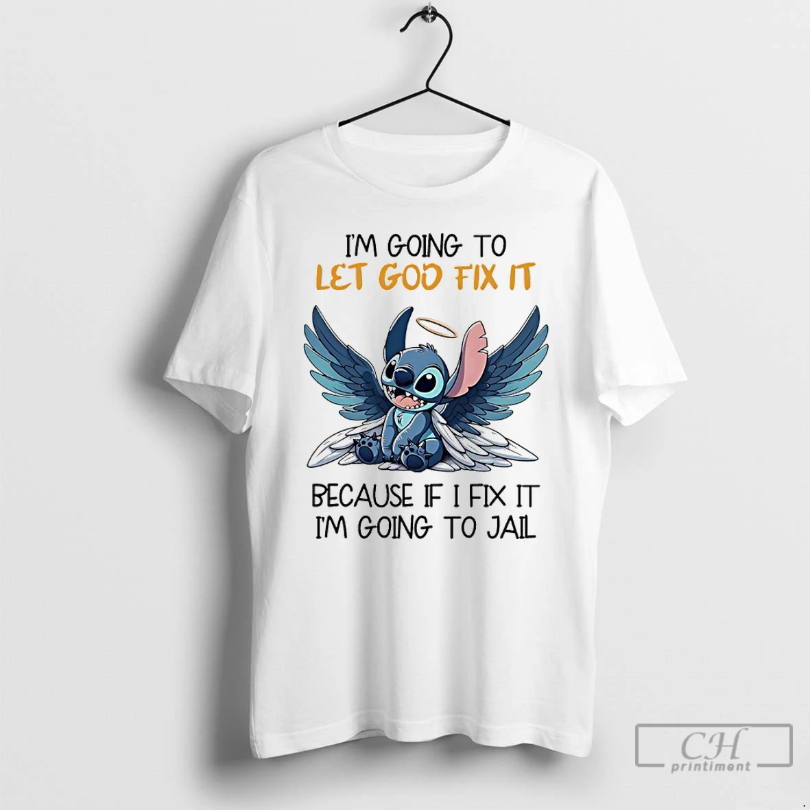 Classic Stitch Im Going To Let God Fix It Because If I Fix It Im Going To Jail T Shirts Hoodie