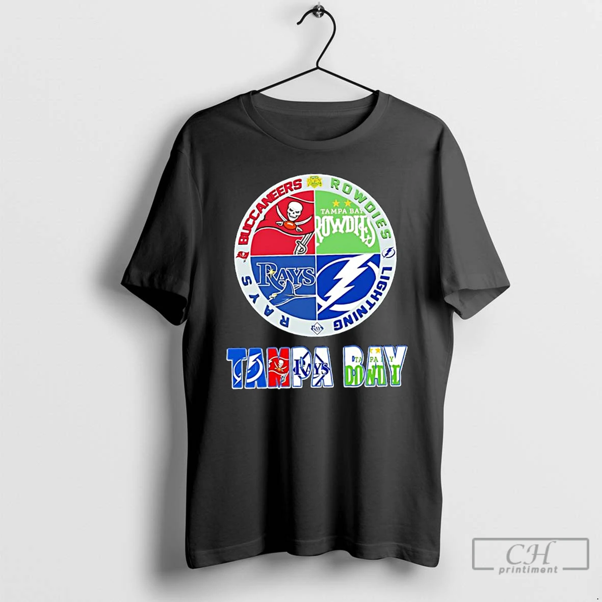Classic Tampa Bay Area Buccaneers X Rays X Lightning X Rowdies Sports Teams Logo T Shirts Hoodie