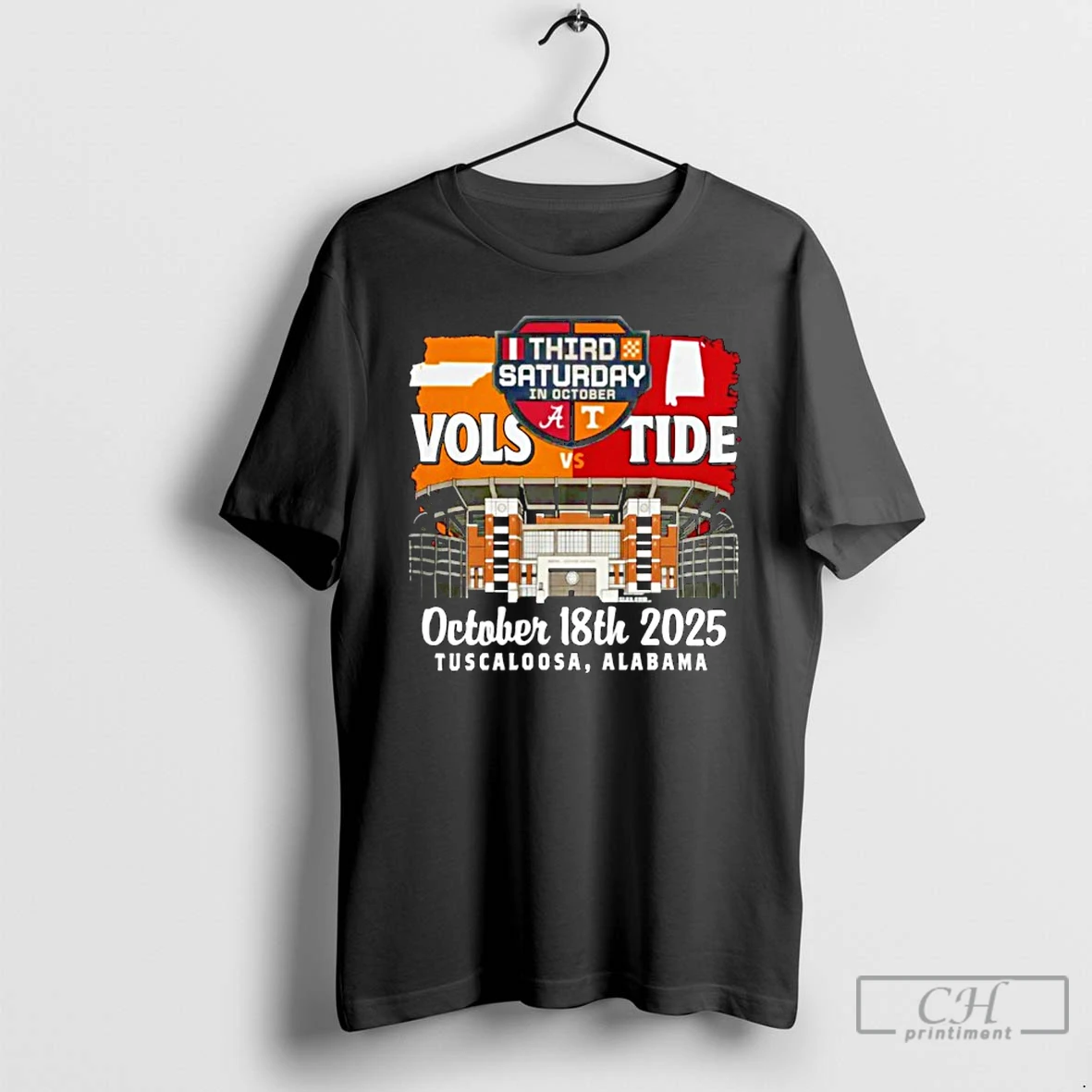 Classic Tennessee Volunteers Vs Alabama Crimson Tide Football 2025 Third Saturday Stadium T Shirts Hoodie