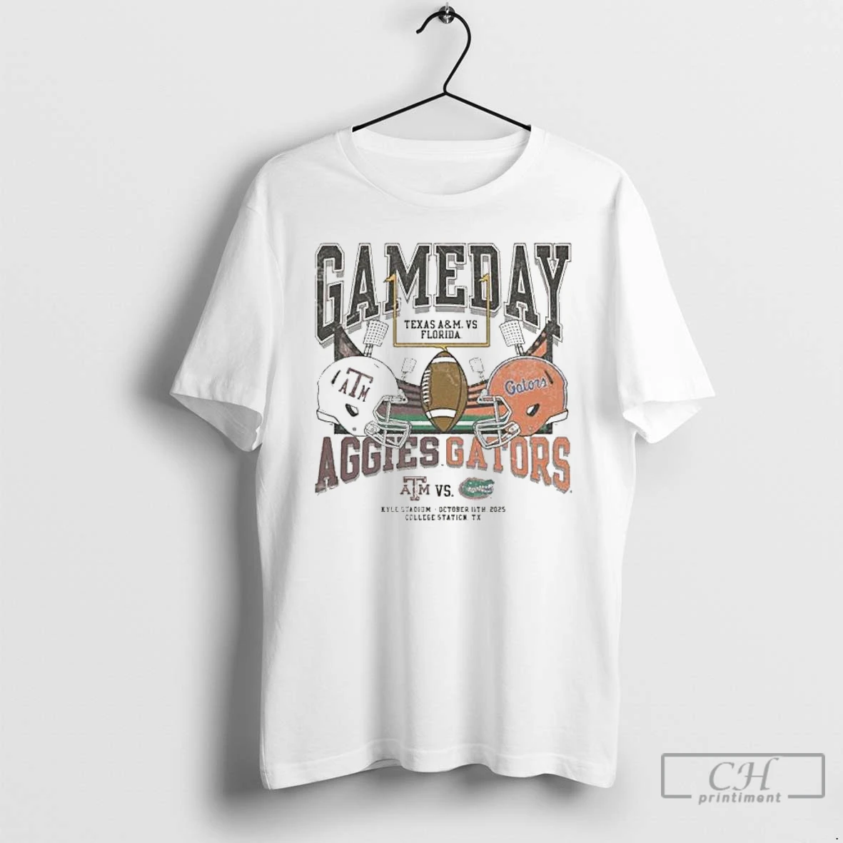 Classic Texas Am Vs Florida 2025 Gameday Matchup Helmet T Shirts Hoodie