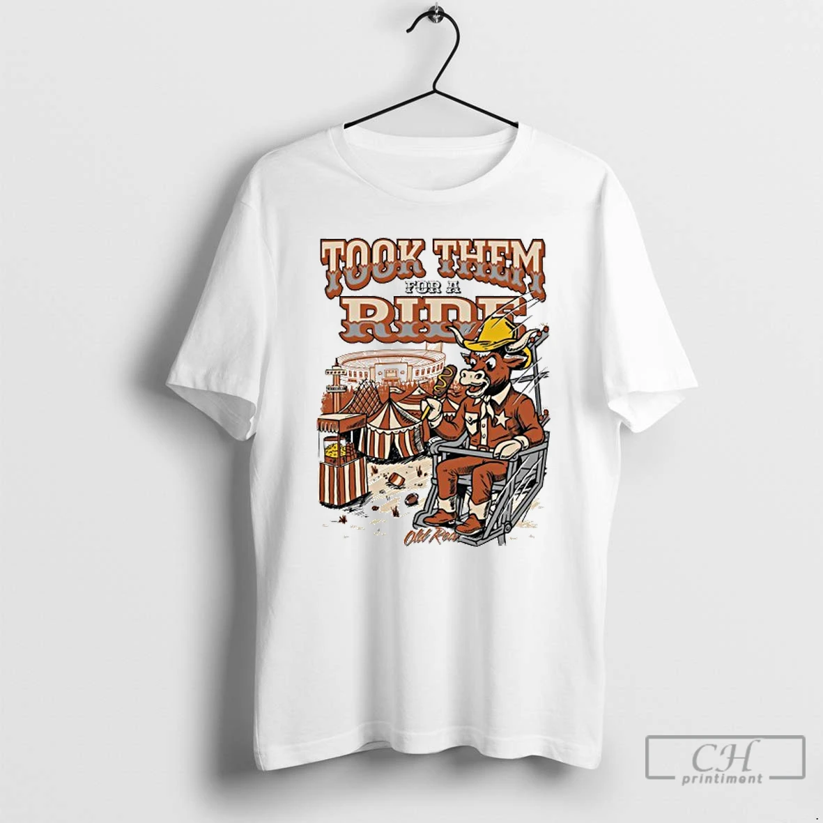 Classic Texas Longhorns Beat Oklahoma Took Them For A Ride T Shirts Hoodie