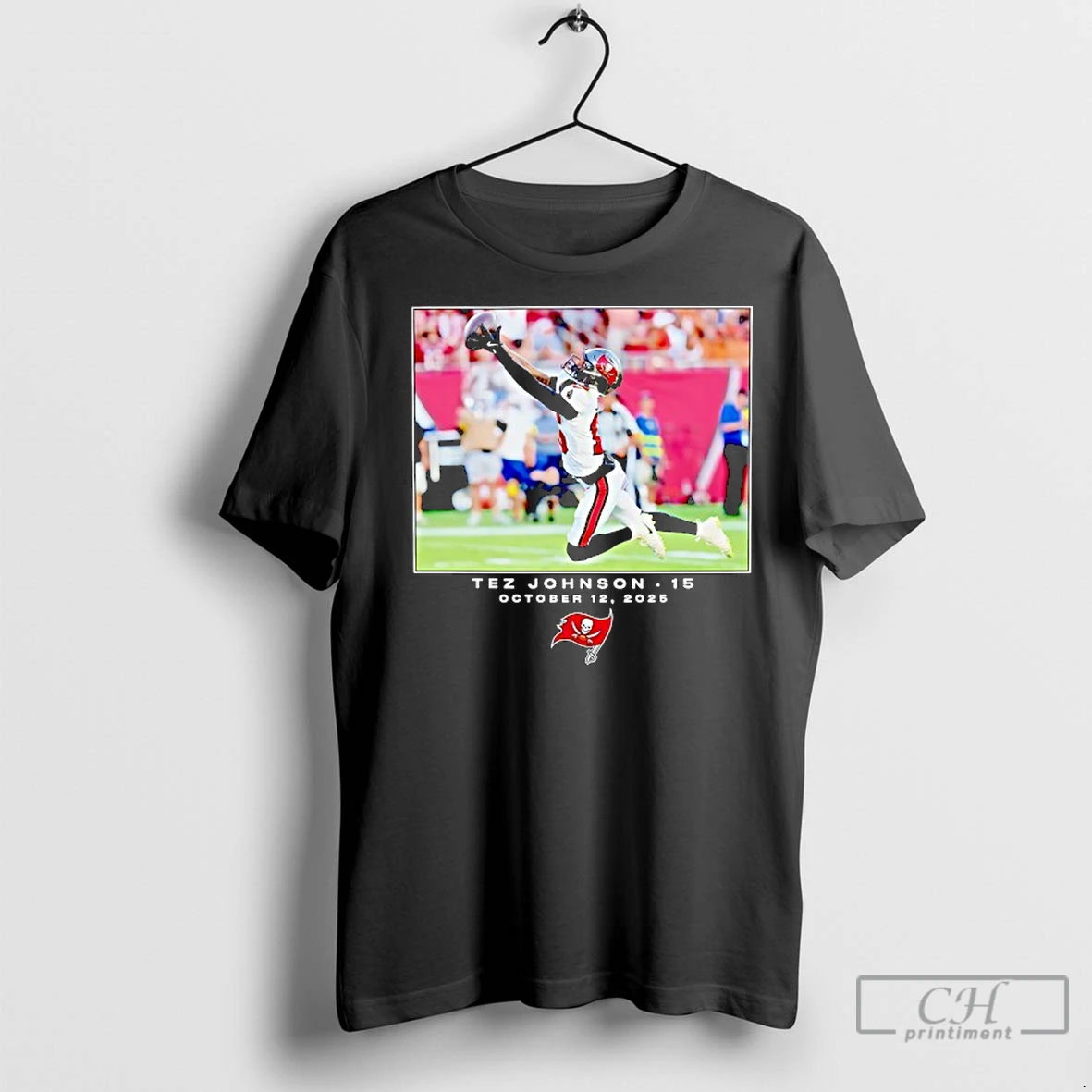 Classic Tez Johnson Tampa Bay Buccaneers Nfl 2025 Photo T Shirt