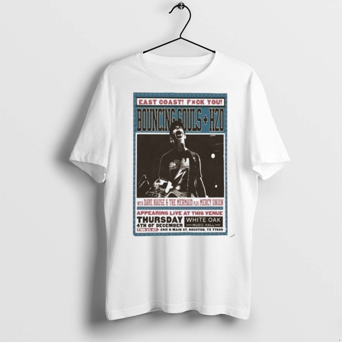 Classic The Bouncing Souls White Oak Music Hall In Houston Tx December 4 2025 T Shirts