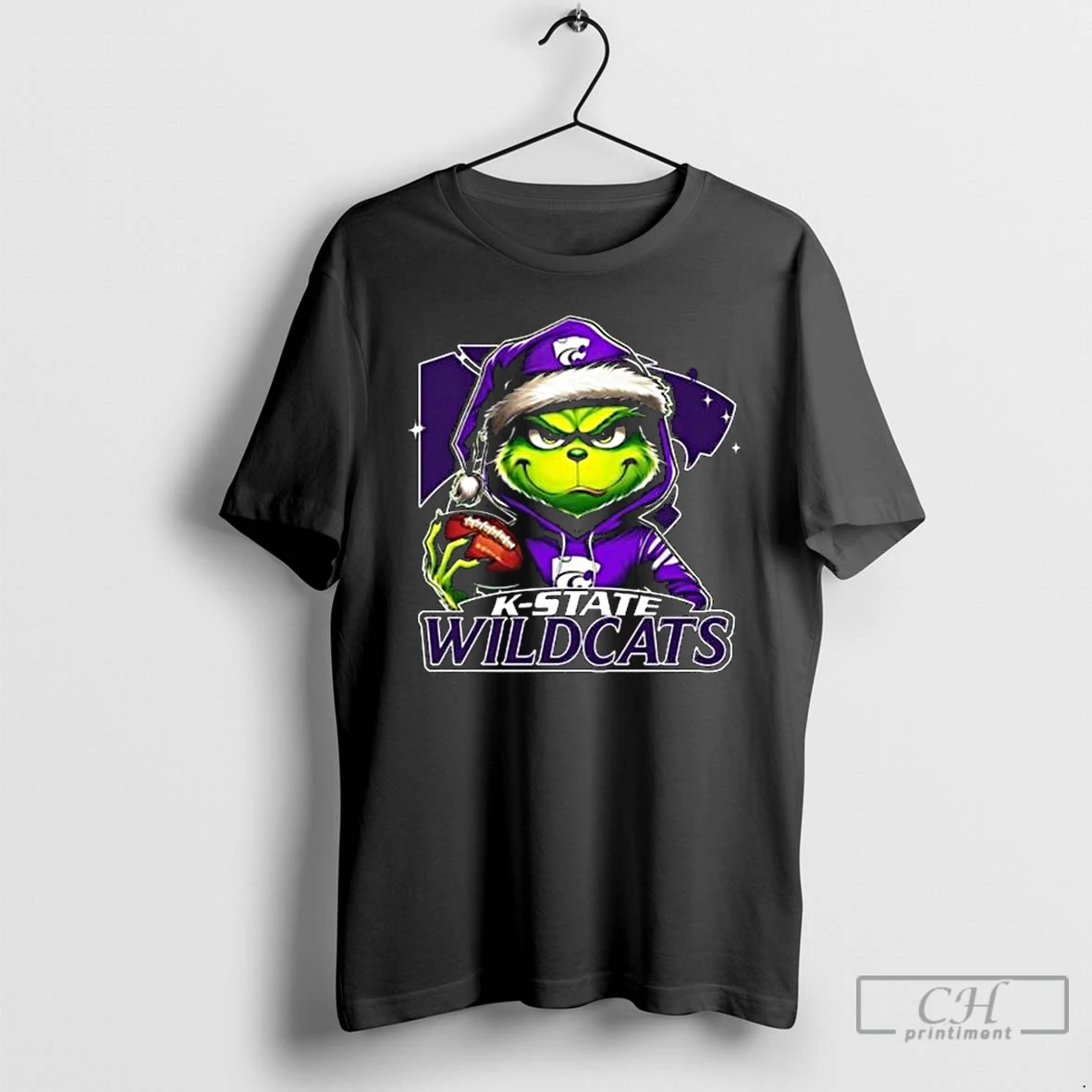 Classic The Grinch X Kansas State Wildcats Football 2025 Long Sleve T Shirts Hoodie