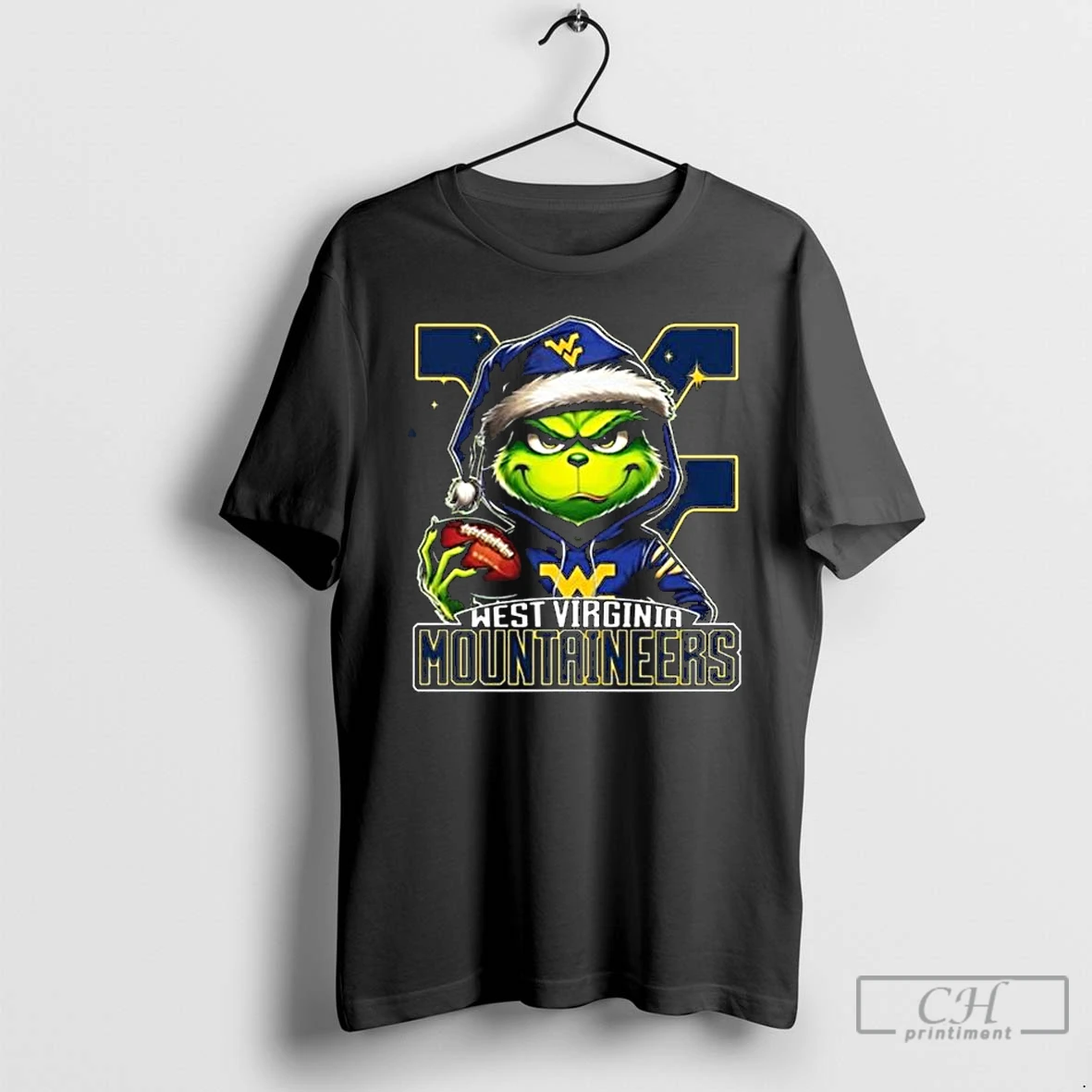 Classic The Grinch X West Virginia Mountaineers Football 2025 Long Sleve T Shirts Hoodie