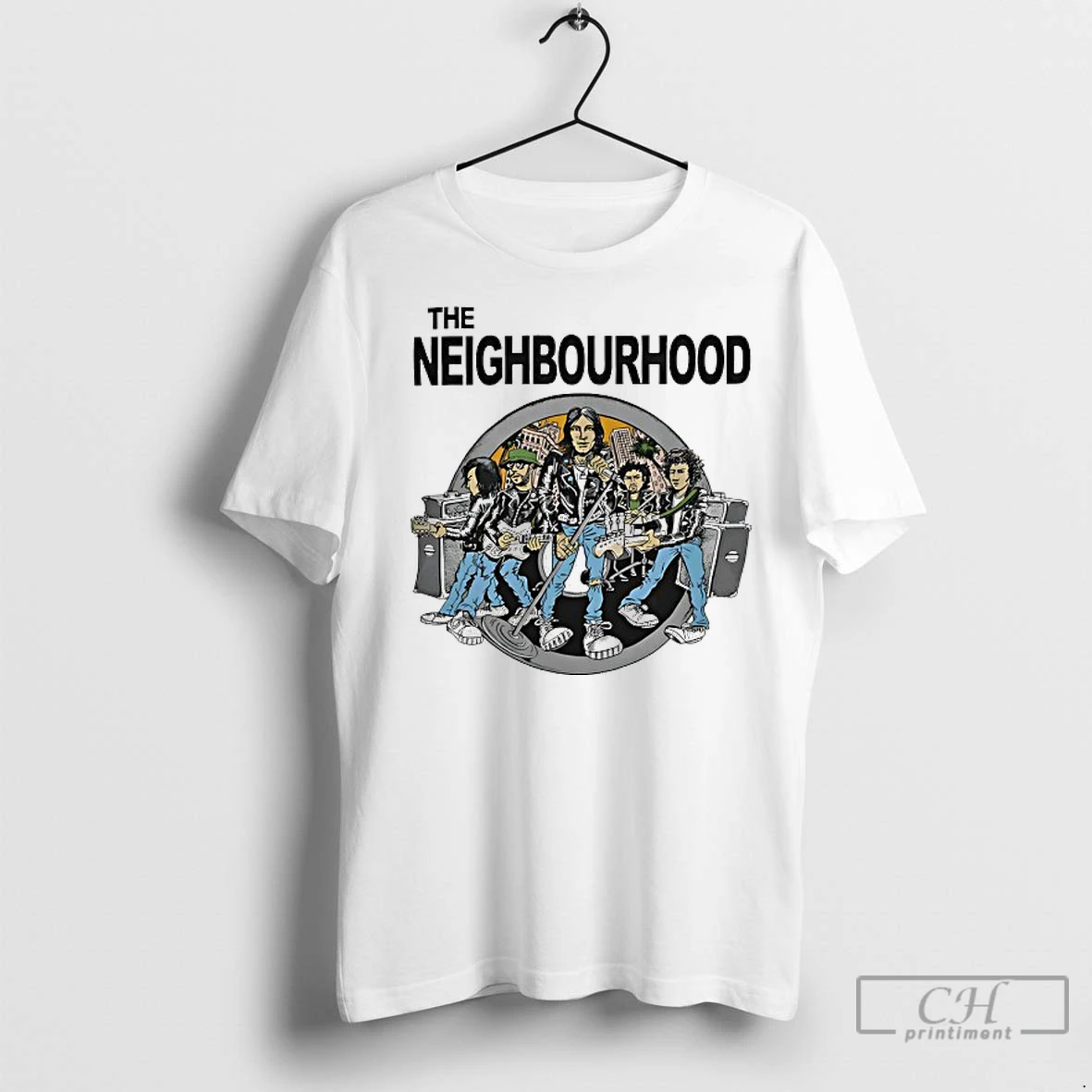 Classic The Neighbourhood Band Members Caricature T Shirt