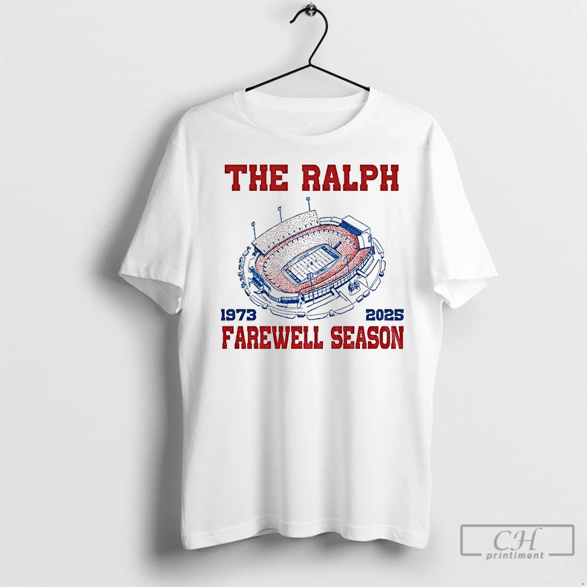 Classic The Ralph Stadium Farewell Season Buffalo Bills Football Nfl 1973 2025 T Shirt