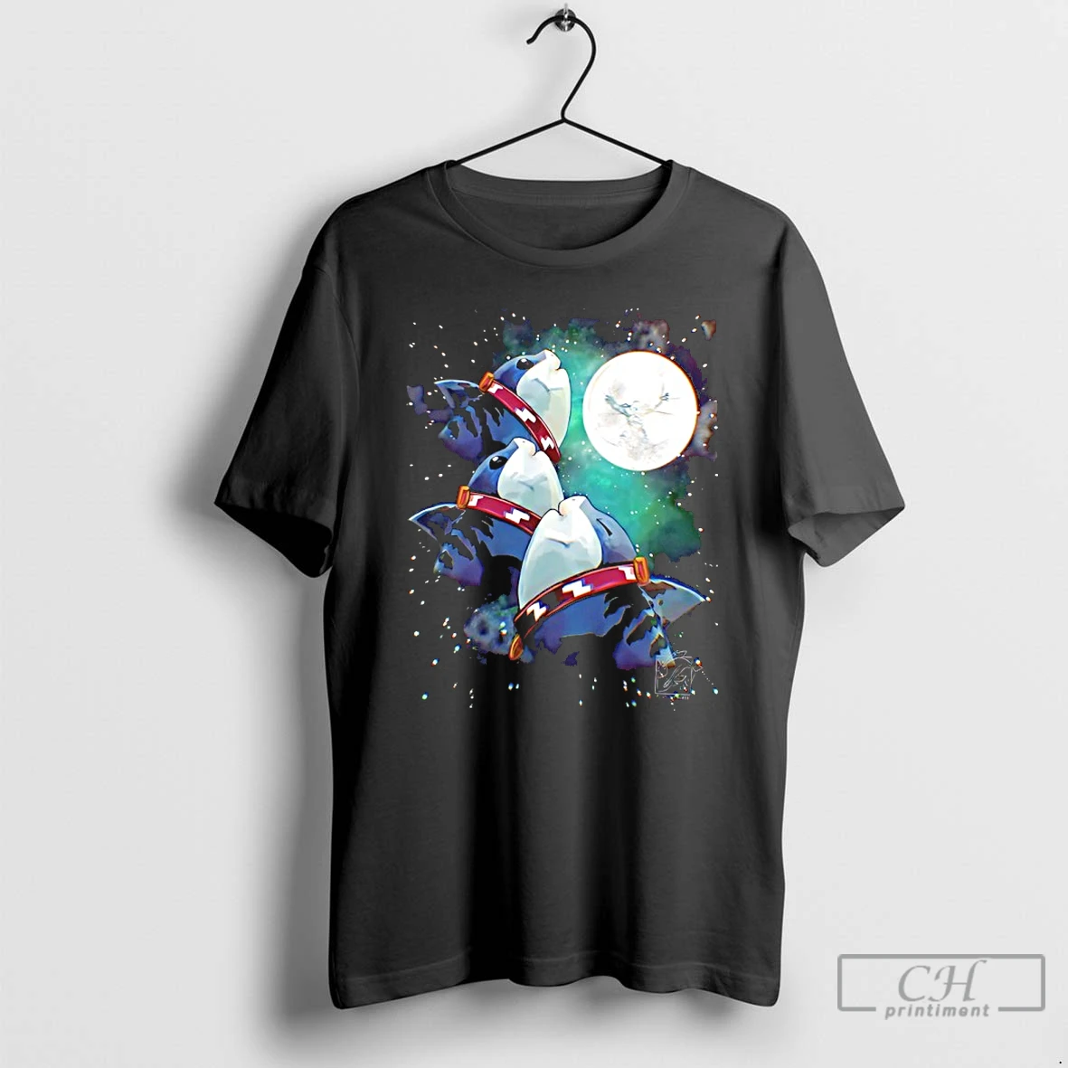 Classic The Mooooonnnnnnn Shark T Shirts Hoodie