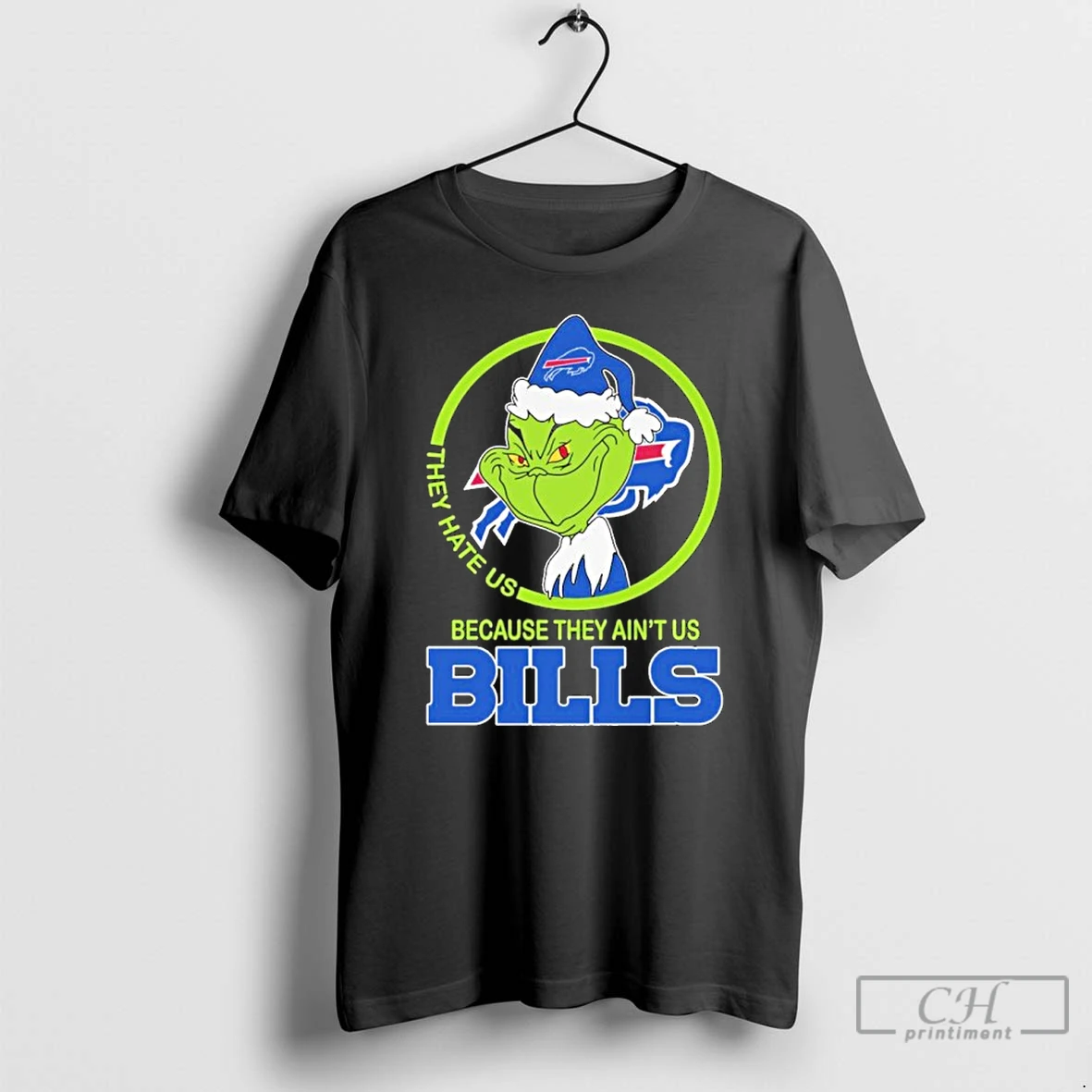 Classic They Hate Us Cause They Aint Us Buffalo Bills Grinch Christmas T Shirts Hoodie
