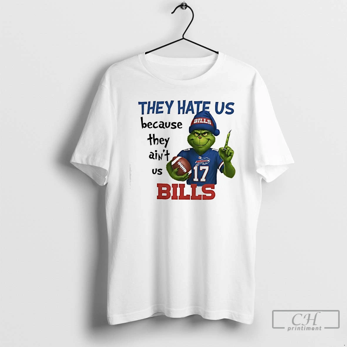 Classic They Hate Us Because They Aint Us Buffalo Bills X Grinch T Shirts Hoodie