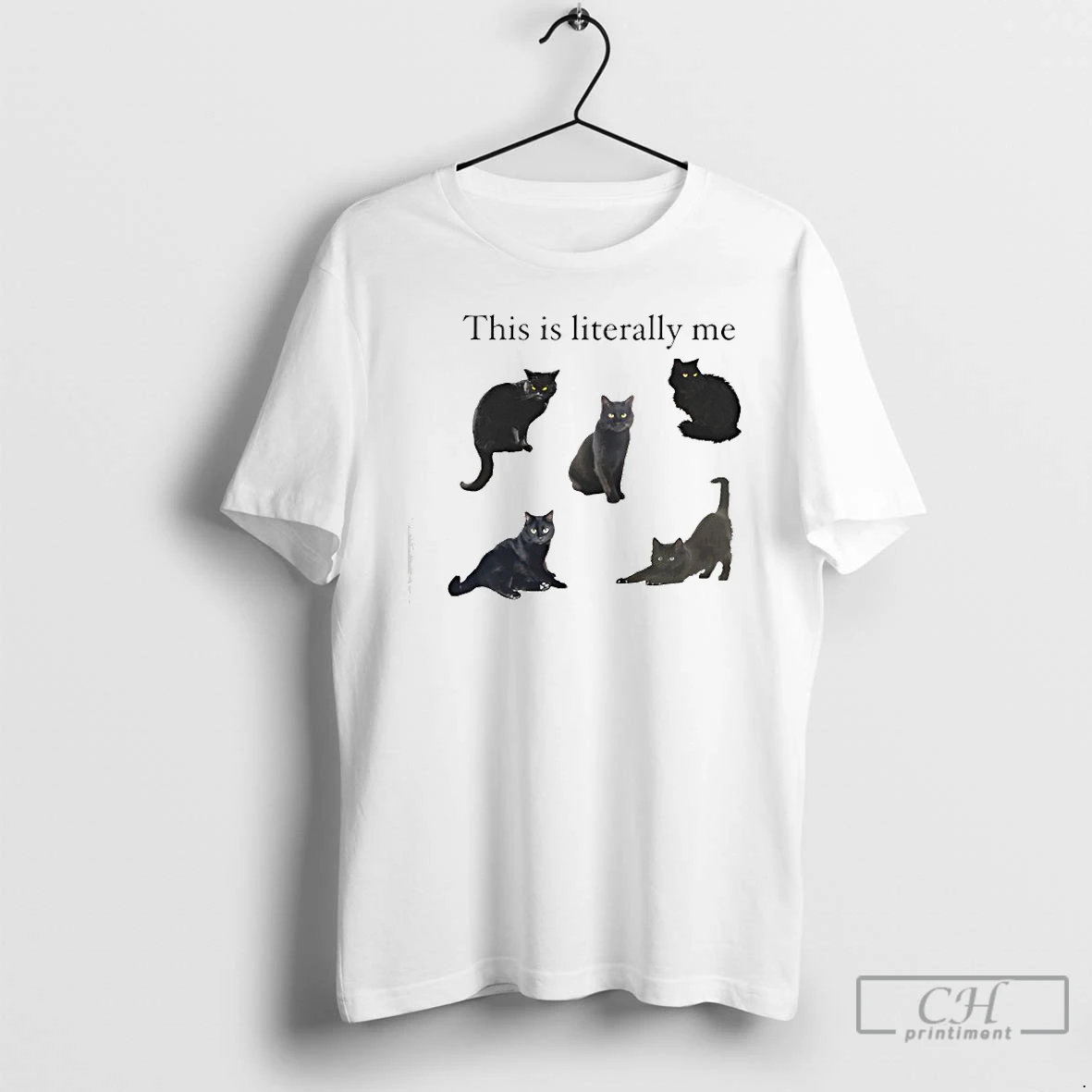 Classic This Is Literally Me Cat T Shirts Hoodie