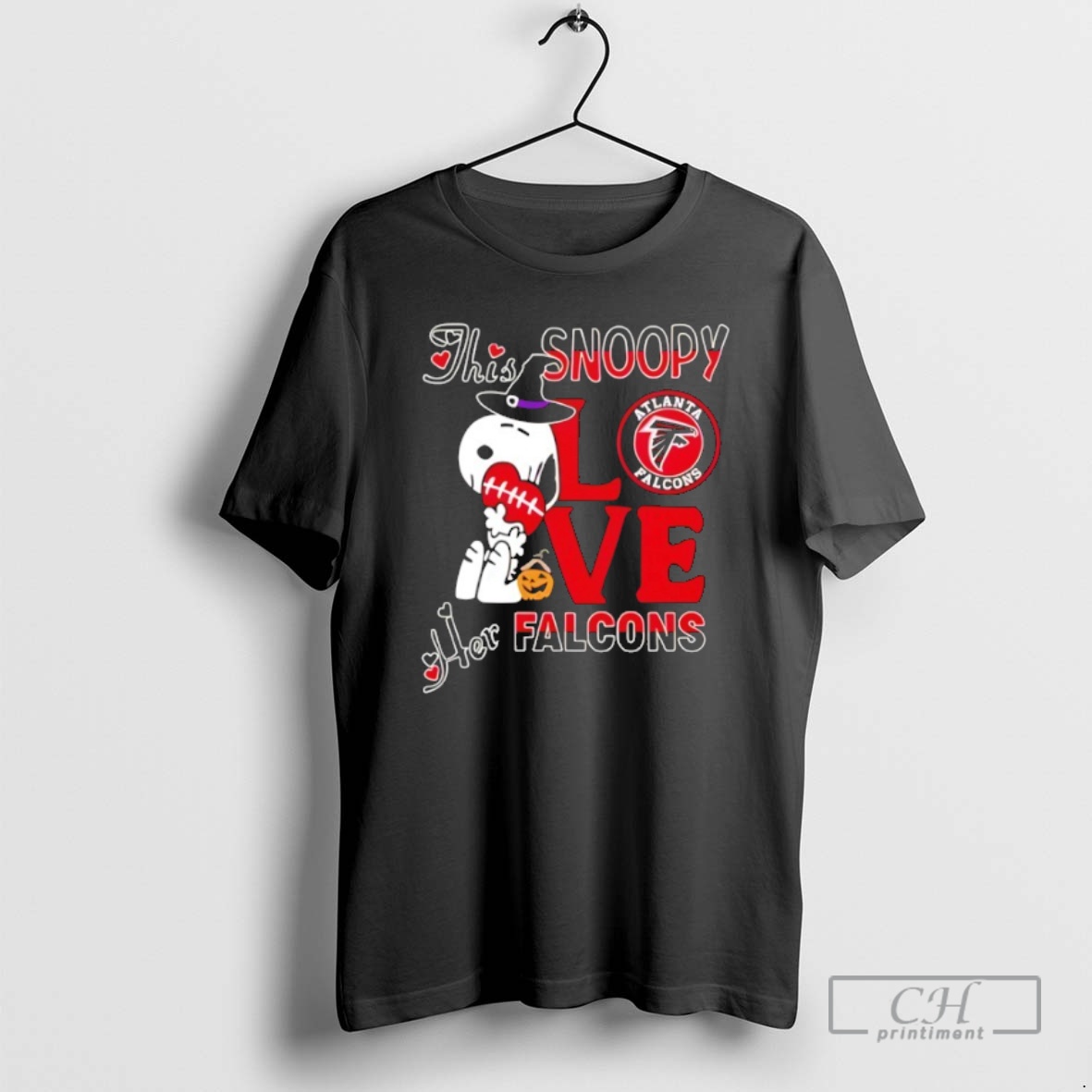 Classic This Snoopy Love Her Atlanta Falcons Mlb Happy Halloween Shirt Sweater Hoodie