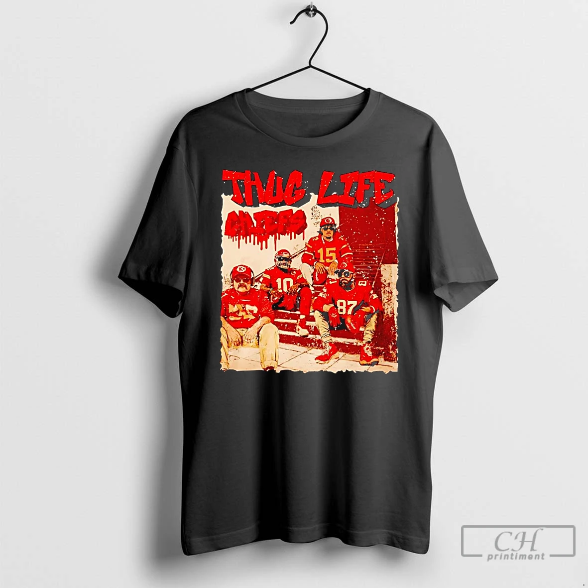 Classic Thug Life Kansas City Chiefs Team Players T Shirts Hoodie