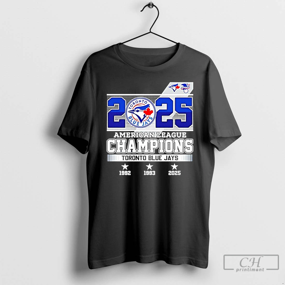 Classic Toronto Blue Jays 2025 American League Champions 3 Time 92 93 25 T Shirts Hoodie