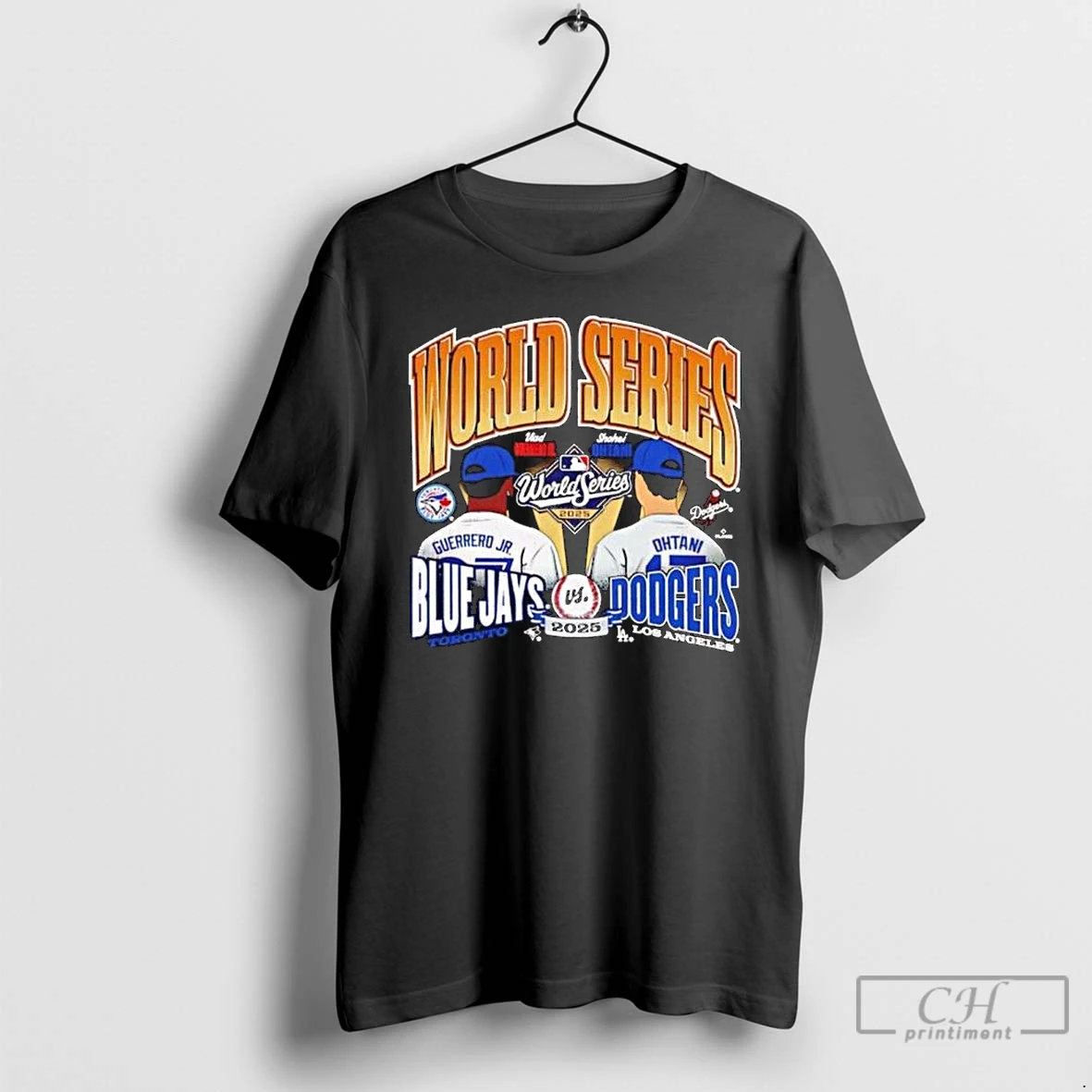 Classic Toronto Blue Jays Vs Los Angeles Dodgers 2025 World Series Dueling Long Sleve T Shirts Hoodie