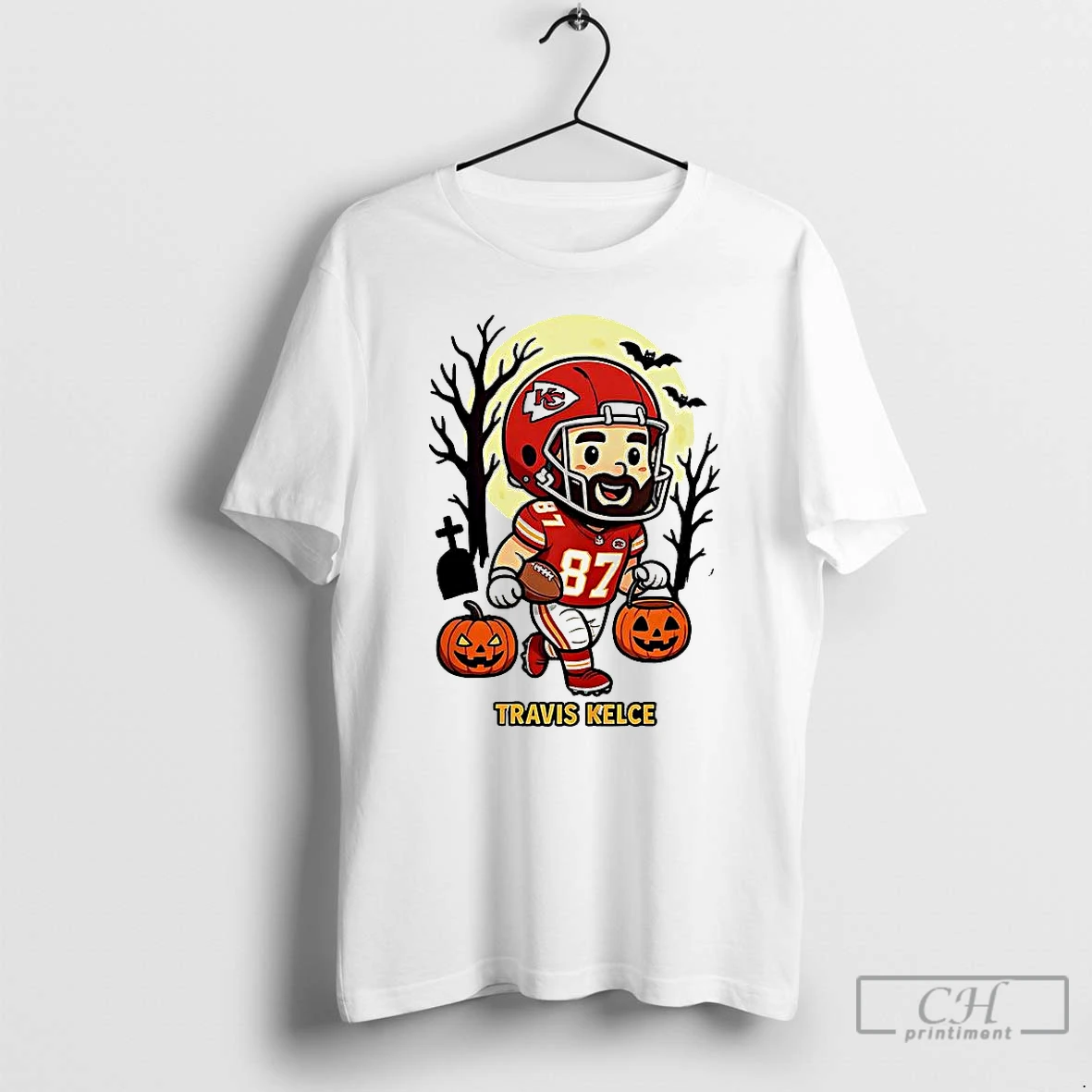 Classic Travis Kelce Kansas City Chiefs Football Jack O Latern Halloween T Shirts Hoodie