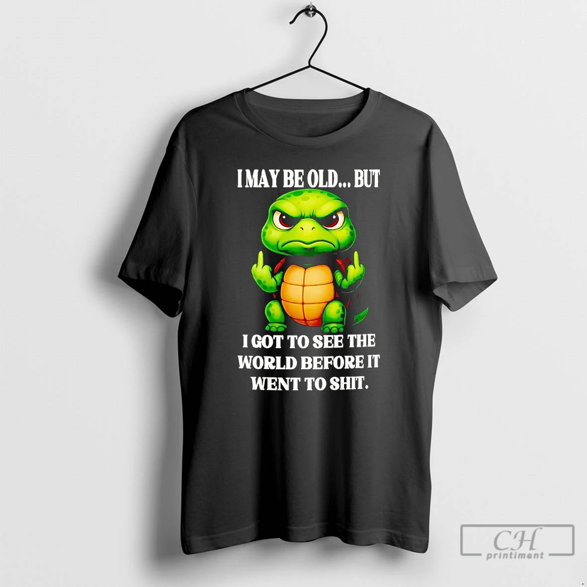 Classic Turtle I May Be Old But I Got To See The World T Shirts Hoodie