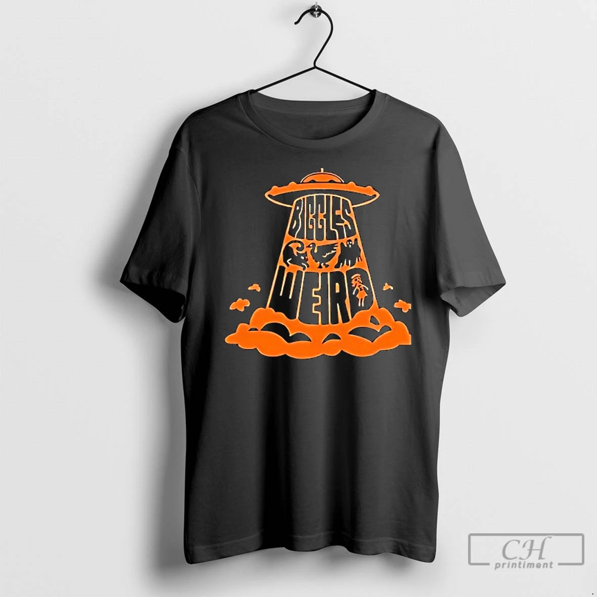 Classic Ufo Biggles Weird Halloween T Shirt