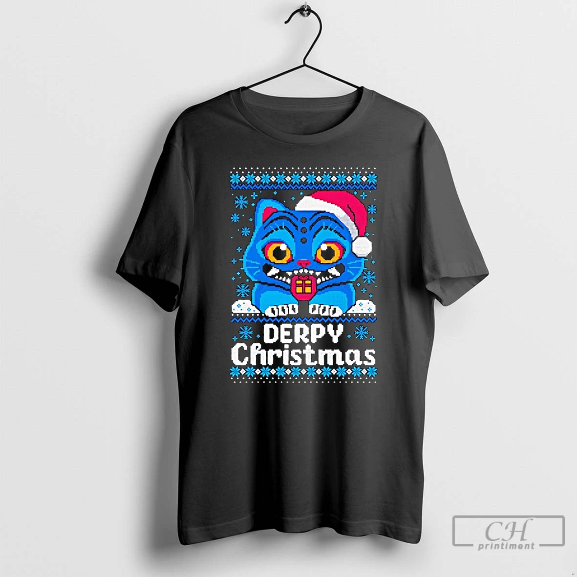 Classic Ugly Tiger Derpy Christmas T Shirts Hoodie