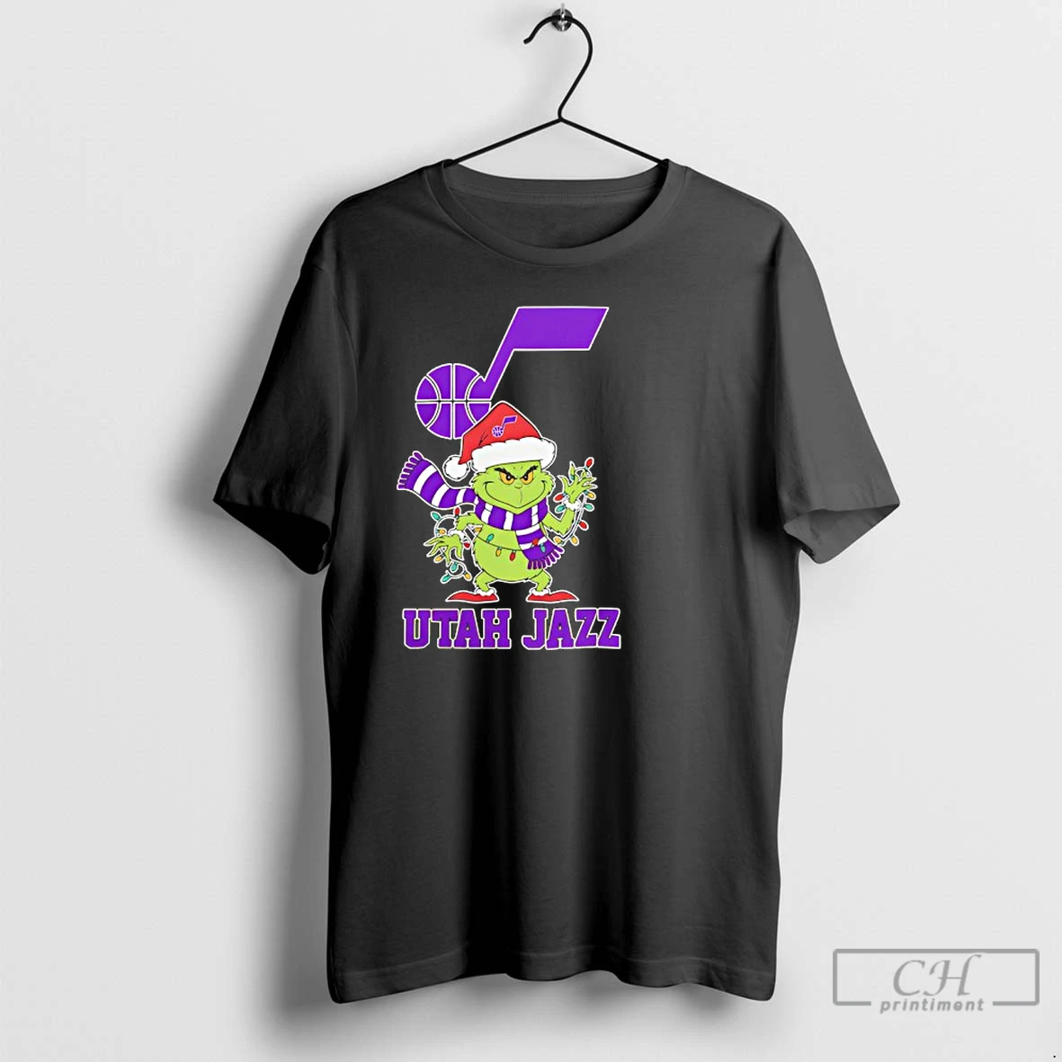 Classic Utah Jazz Christmas Grinch Santa Holiday T Shirts Hoodie