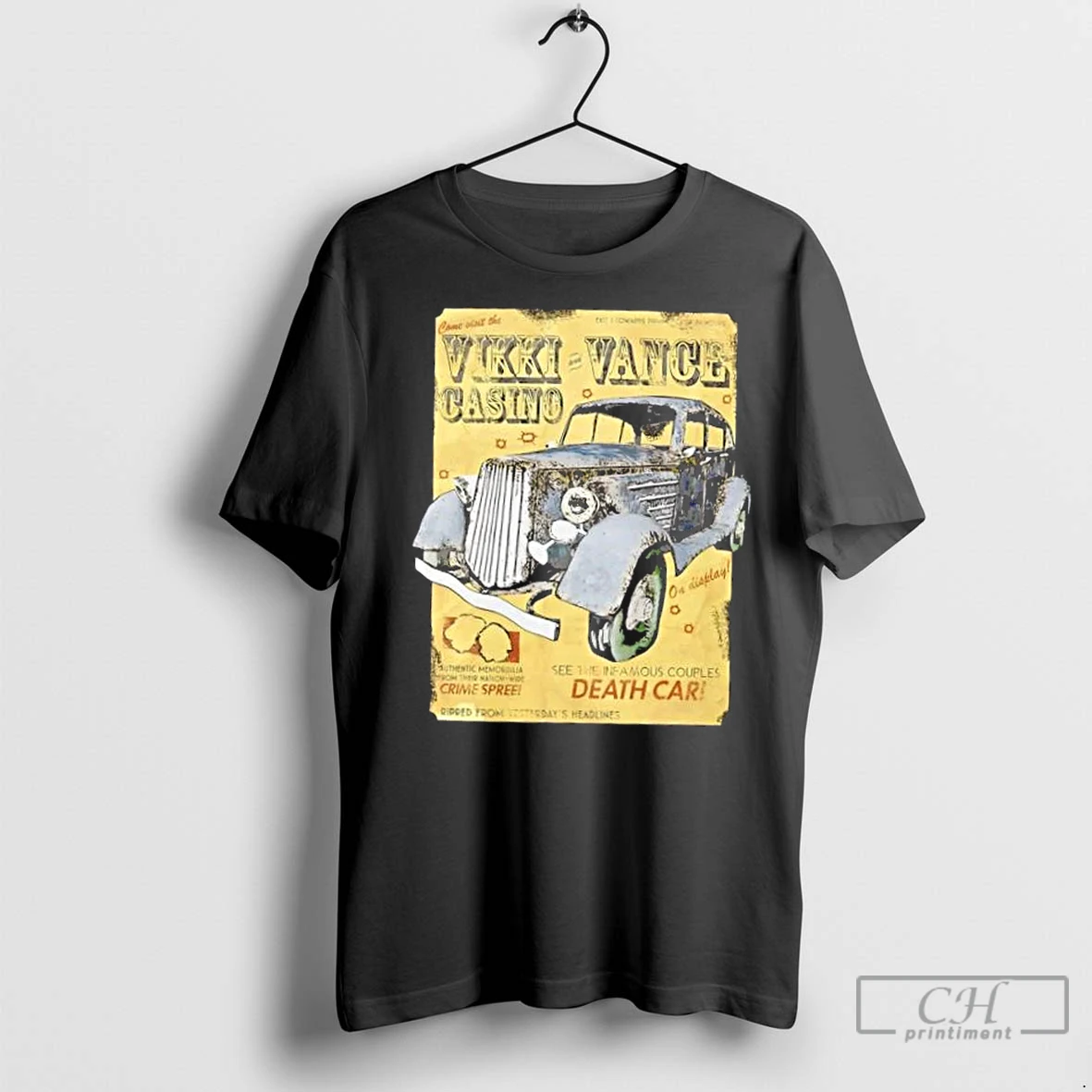 Classic Vikki And Vance Death Car Vintage T Shirt