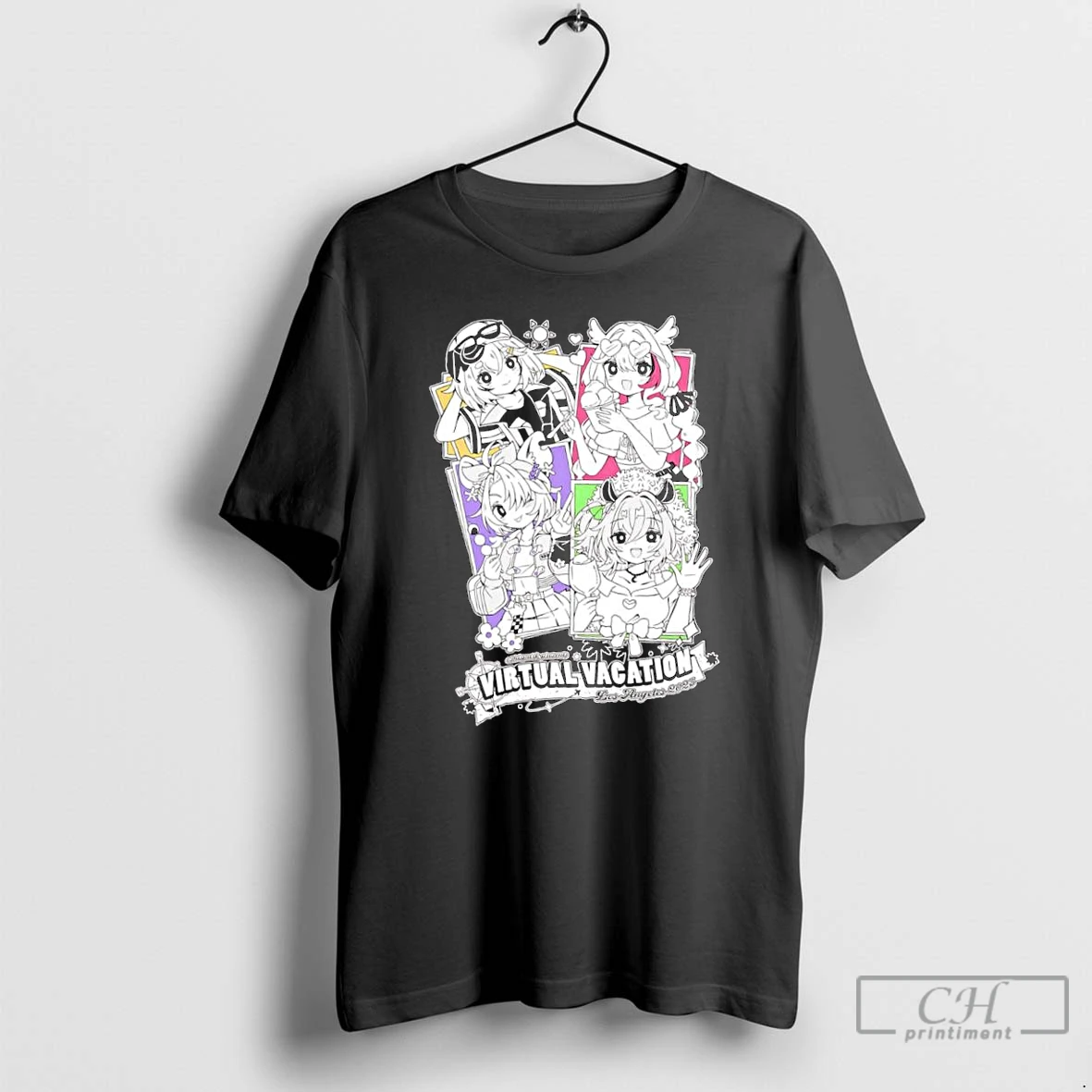 Classic Virtual Vacation Los Angeles 2025 Anime T Shirts Hoodie